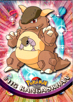 Kangaskhan #115 Topps Series 2 Non-Holo Blue Logo Pokemon TCG LP - Image 1