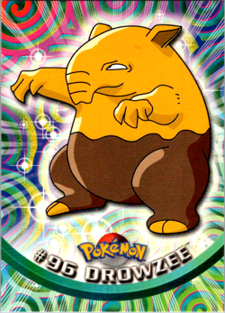 Pokemon Topps Drowzee #96 TV Animation Series 2 Blue Logo NON HOLO - Image 1