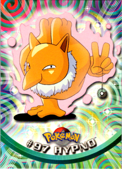 2000 Topps Pokemon #97 Hypno TV Animation Edition Blue Logo LP NON HOLO - Image 1
