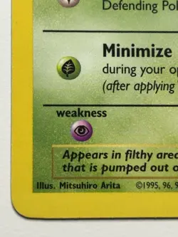 Grimer 48/62 Common 1st Edition Fossil Pokemon Card LP - Image 4