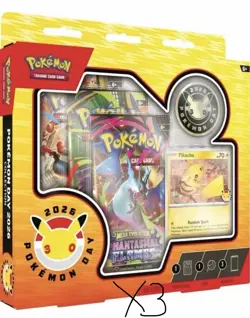 Pokemon TCG: Pokemon Day 2026 Collection Box PRESALE Bundle Of 3 New Selaed - Image 1
