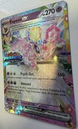 Espeon Ex 034/131 Stamped Prismatic Evolutions Surprise Box Promo Pokemon TCG - Image 4