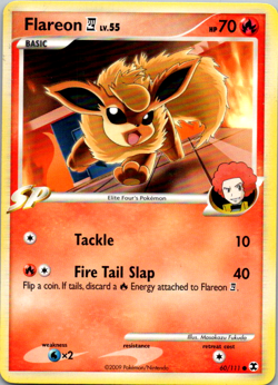 [LP] Flareon - 60/111 - Rising Rivals - Common - Pokemon TCG Non Holo - Image 1