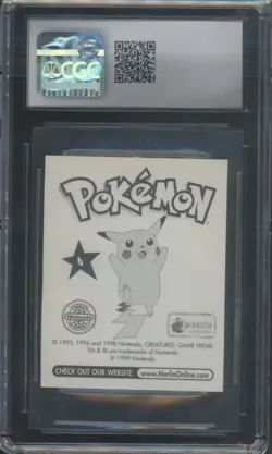 1998 Pokemon TCG Charizard Merlin Series 1 CGC 9 - Image 2