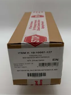 Pokemon Mega Evolution Base Set ME01 Enhanced Booster 6-Box Sealed Case - Image 1