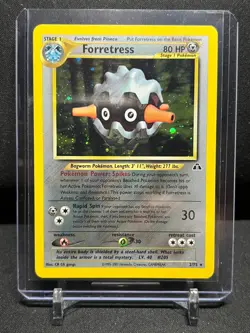 Forretress 2/75 Holo Rare Pokemon 2001 Neo Discovery LP - Image 1