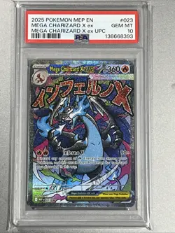 PSA 10 2025 POKEMON MEP MEGA CHARIZARD X EX ULTRA-PREMIUM COLLECTION PROMO - Image 1