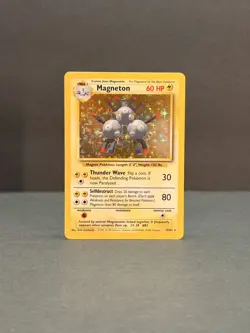 Pokemon Base Set Magneton Holo - Lightly Played LP - Original Vintage 9/102 - Image 1