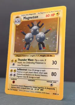 Pokemon Base Set Magneton Holo - Lightly Played LP - Original Vintage 9/102 - Image 4