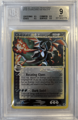 2006 Pokemon EX Dragon Frontiers Charizard Gold Star DS HOLO R - Image 2