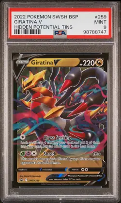 Giratina V SWSH259 2022 Pokemon Sword & Shield Black Star Promo PSA 9 - Image 1