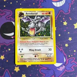 Aerodactyl Holo Rare Pokemon TCG Card Vintage 1/62 Fossil - LP - Image 1