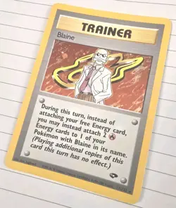 Pokemon TCG Blaine Gym Challenge Holo Rare Card 17/132 NM - Image 2