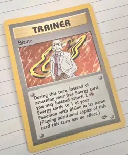 Pokemon TCG Blaine Gym Challenge Holo Rare Card 17/132 NM - Image 3