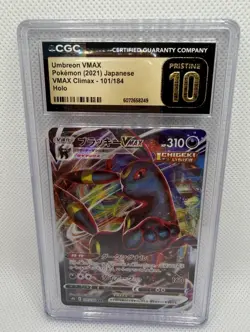 Pokemon Japanese Umbreon VMAX Climax 101/ 184 CGC Pristine 10 Holo - Image 1
