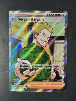 Lt. Surge's Bargain 170/132 Ultra Rare ME01: Mega Evolution NM Pokemon TCG - Image 1