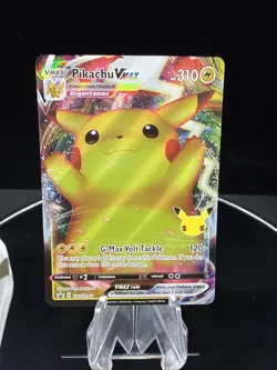 Pikachu VMAX SWSH062 BLACK STAR Promo Celebrations 25th Ann. Pokemon MINT - Image 1