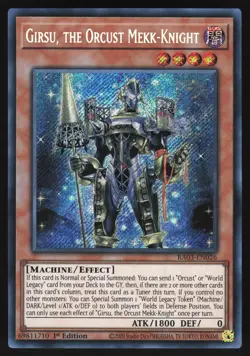 Girsu, the Orcust Mekk-Knight - RA03-EN026 - Secret Rare - Yugioh - Image 1