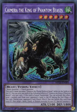 Yugioh MP24-EN095 - Chimera the King of Phantom Beasts - Secret Rare - Image 1