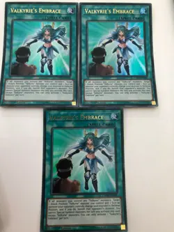 Yugioh Valkyrie's Embrace DANE-EN089 Ultra Rare 1st Edition NM x3 Play Set - Image 1