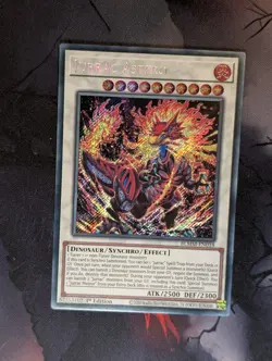 YUGIOH BLMM-EN018 Jurrac Astero Secret Rare 1st Edition - Very Light Play - Image 1