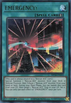 Yugioh Emergency! MP24-EN222 Ultra Rare 1st NM x3 Play Set - Image 1