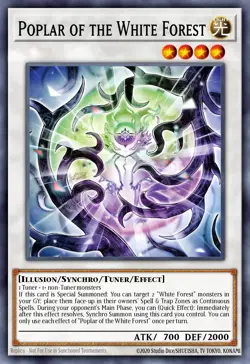 Yugioh ALIN-EN041 - Poplar of the White Forest - Super Rare - Image 1