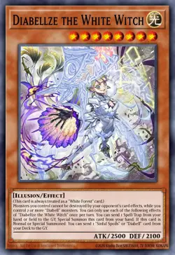 Yugioh ALIN-EN012 - Diabellze the White Witch - Super Rare - Image 1
