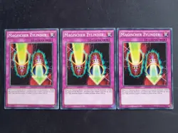 3x Yu-Gi-Oh! YGLD-DEB35 Magischer Zylinder Common NM - Image 1