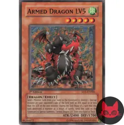 Yugioh Armed Dragon LV5 SD1-EN006 Common 1st Edition NM - Image 1