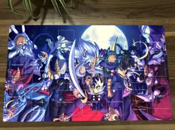 NEW YGO Playmat Lunalight Blue Cat Trading Card CCG TCG Game Mat + Bag - Image 1