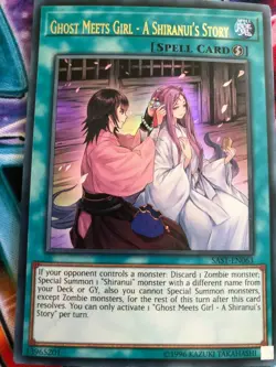 Yugioh Ghost Meets Girl - A Shiranui's Story SAST-EN063 Ultra Rare Mint Cond - Image 1