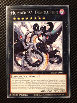 Yu-Gi-Oh! Number 97: Draglubion, MZTM-EN093, Rare, 1. Edition, Englisch, NM - Image 1