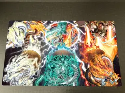 WVICM Playmat Tenpai Dragons Archetype TCG CCG Mouse Pad Trading Card Game Mat - Image 1
