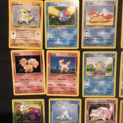Vintage Pokemon 25 Card Lot Fossil Base Set Common Uncommon Trainer WoTC LP - Image 3