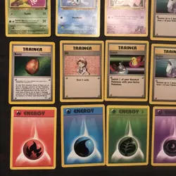 Vintage Pokemon 25 Card Lot Fossil Base Set Common Uncommon Trainer WoTC LP - Image 5