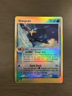 Pokemon TCG Sharpedo Card 22/109 Ruby & Sapphire Reverse Holo - Image 1