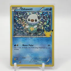 Oshawott - 21/25 - Confetti Holo - McDonalds 2021 - Pokemon Card - NM/M - Image 1
