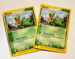Treecko 75/109 EX Ruby & Sapphire LP/MP Pokemon Card 2003 x2 2x - Image 1