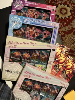 Bandai Namco One Piece Card Game Volume 1-4 Set Plus 3vol2 Blasters. - Image 1