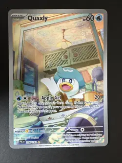Pokemon Card Quaxly 206/193 Illustration Rare Paldea Evolved Near Mint - Image 1