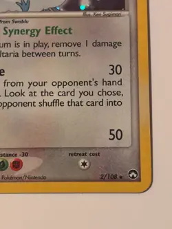 Pokemon TCG Altaria EX Power Keepers Holo Rare Card 2/108 LP - Image 4