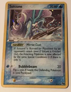 Suicune 4/17 POP Series 2 Holo Rare Pokemon Card HP - Image 1