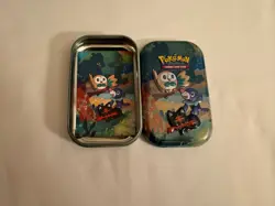 Pokemon TCG Celebrations Mini Tin Alolan Region - Opened Includes Art Card - Image 3