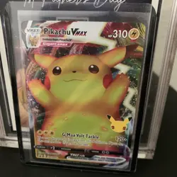 Pokemon Promo Celebrations Pikachu VMax Full Art Foil Card Rare SWSH062 - Image 2