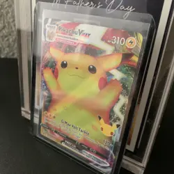 Pokemon Promo Celebrations Pikachu VMax Full Art Foil Card Rare SWSH062 - Image 3