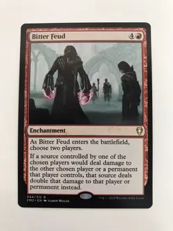 Bitter Feud MTG Magic the Gathering Card NM Near Mint CM2 - Image 1