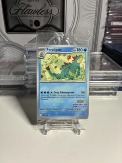 Sealed Pokemon TCG Feraligatr and Pikachu Illustration Contest 2024 Promo Card - Image 1