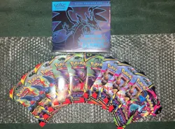 Phantasmal Flames ETB + 10 Booster Pack Lot SEALED Pokemon TCG Cards -Ships ASAP - Image 1