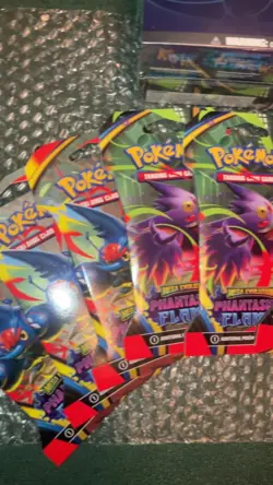 Phantasmal Flames ETB + 10 Booster Pack Lot SEALED Pokemon TCG Cards -Ships ASAP - Image 2